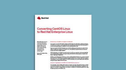 Converting CentOS Linux to Red Hat Enterprise Linux